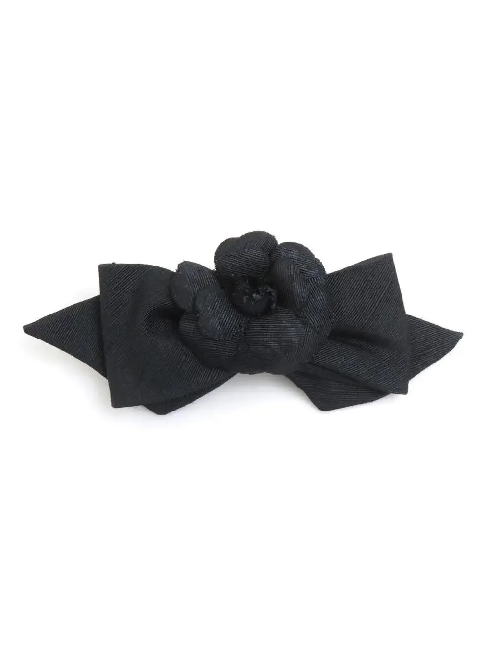 Auth Chanel Camellia Ribbon Barrette #319823C33B